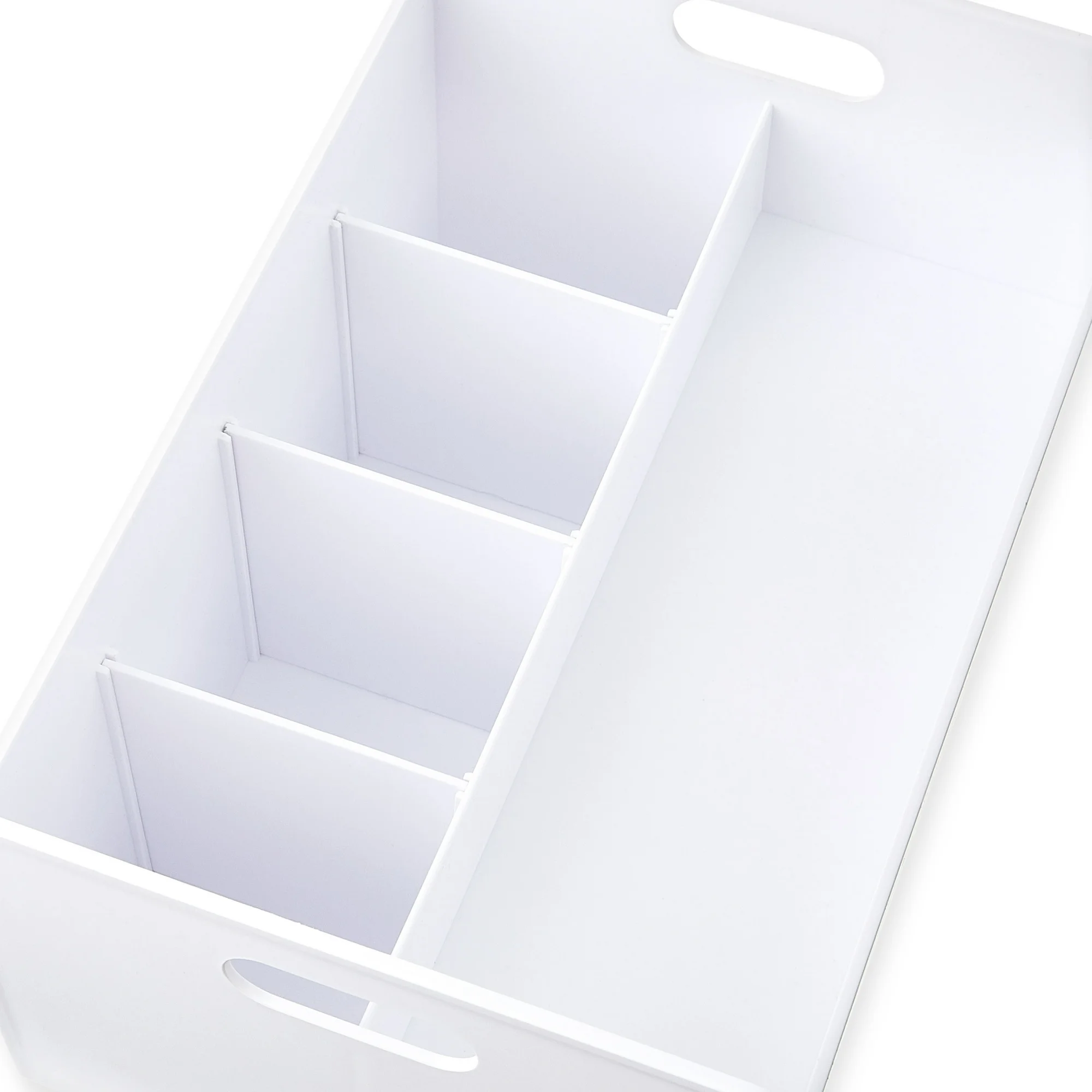 Gear Plastic Desktop Caddy Organizer, White - Image 2